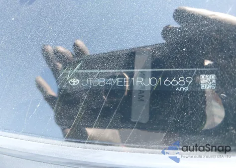 2024 Toyota Corolla Le z USA, uszkodzony, nr VIN JTDB4MEE1RJ016689